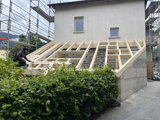 Agrandissement d'une maison à St-Pierre-de-Clages